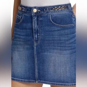 L’agence Mini Denim Skirt